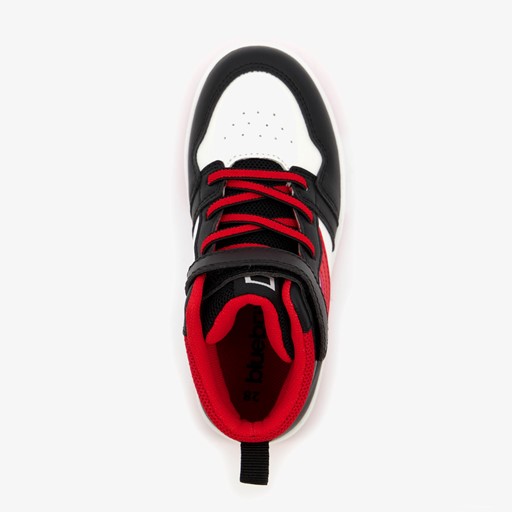 Hoge jongens sneakers zwart/rood