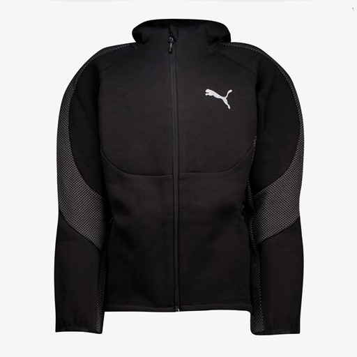Evostripe heren sweatvest zwart