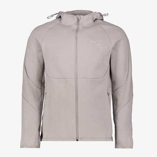 Evostripe heren sweatvest grijs