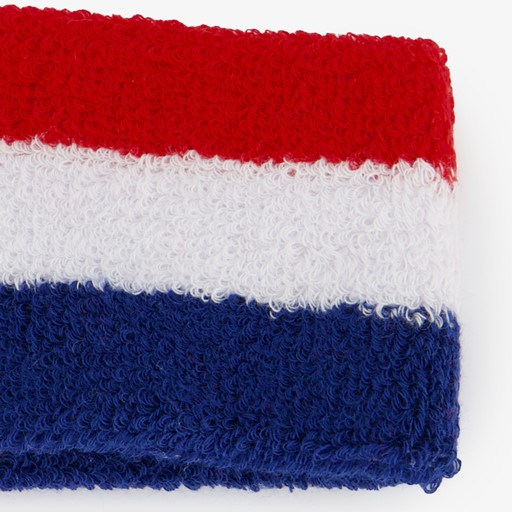 Hoofdband rood wit blauw