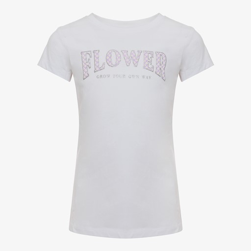 Meisjes T-shirt met opdruk en glitters