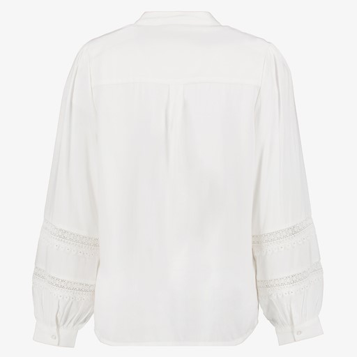 Dames broderie blouse wit