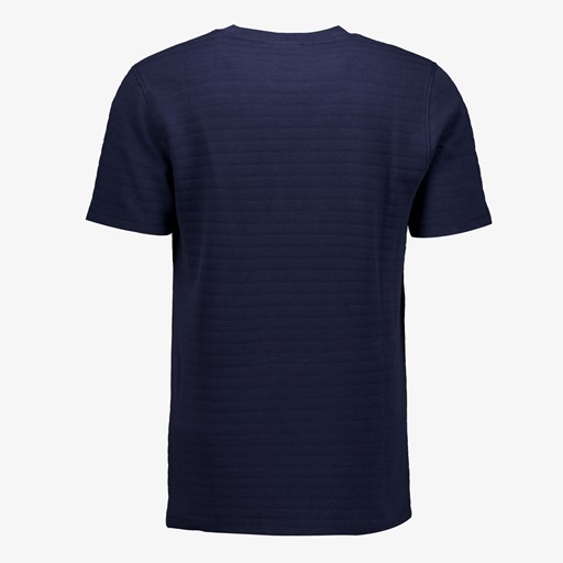 Heren T-shirt met tekstopdruk blauw