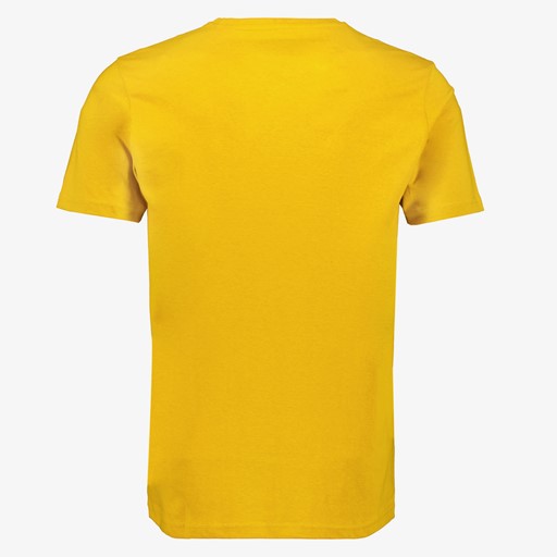Heren T-shirt met opdruk geel