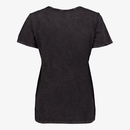 Dames T-shirt met acid wash
