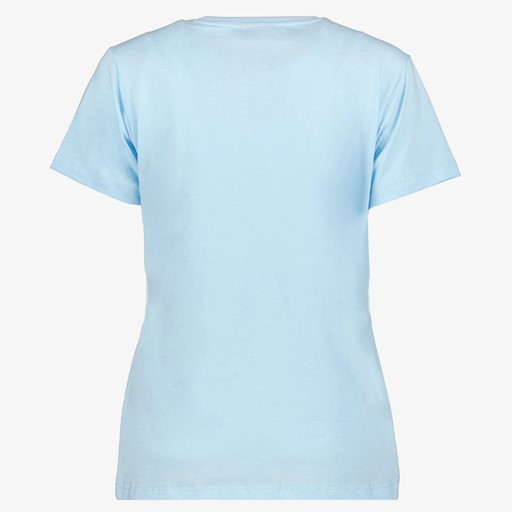 Dames T-shirt met luipaard blauw