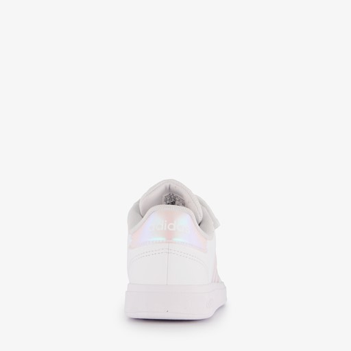 Grand Court 2.0 kinder sneakers wit zilver