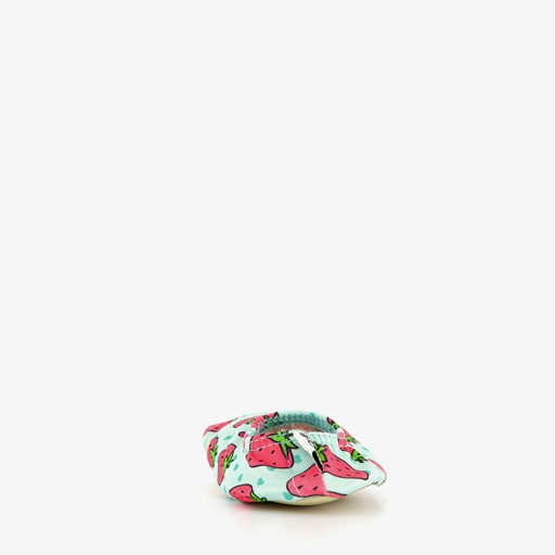 Kinder schoenen wit met aarbeien print