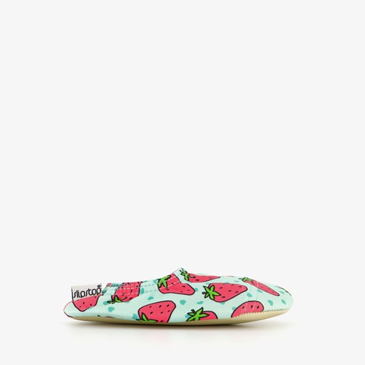 Kinder schoenen wit met aarbeien print