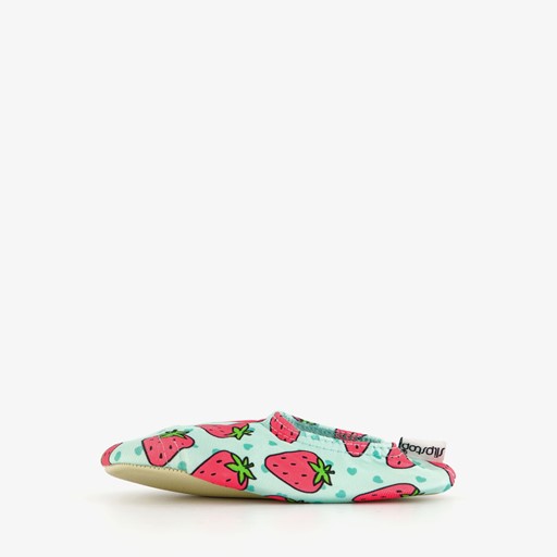 Kinder schoenen wit met aarbeien print