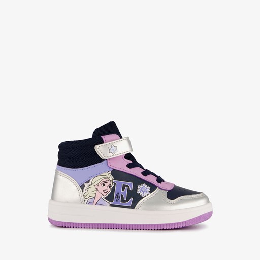 Hoge meisjes sneakers zwart roze