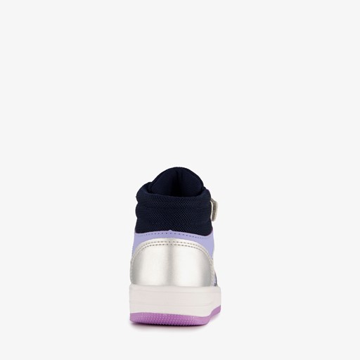Hoge meisjes sneakers zwart roze