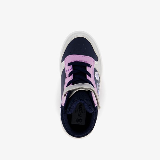 Hoge meisjes sneakers zwart roze