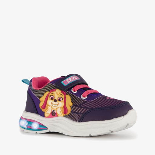Meisjes sneakers paars met lichtjes