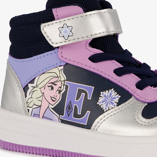 Hoge meisjes sneakers zwart roze