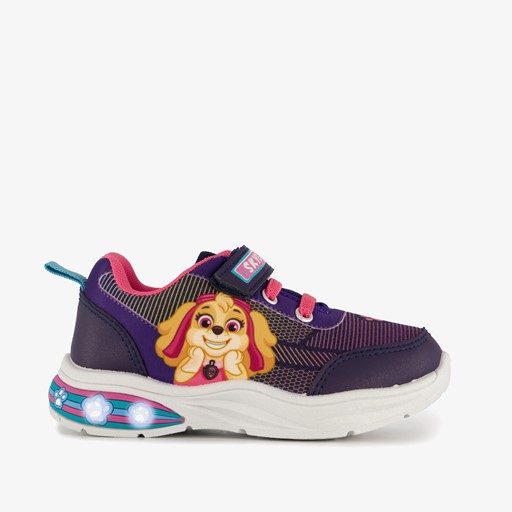 Meisjes sneakers paars met lichtjes