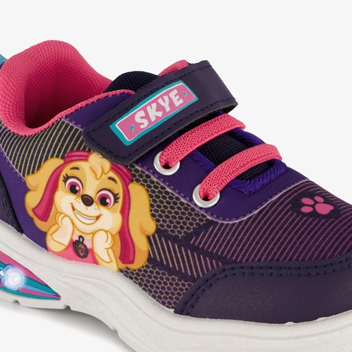 Meisjes sneakers paars met lichtjes