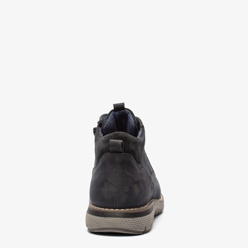 Leren heren veterschoenen blauw