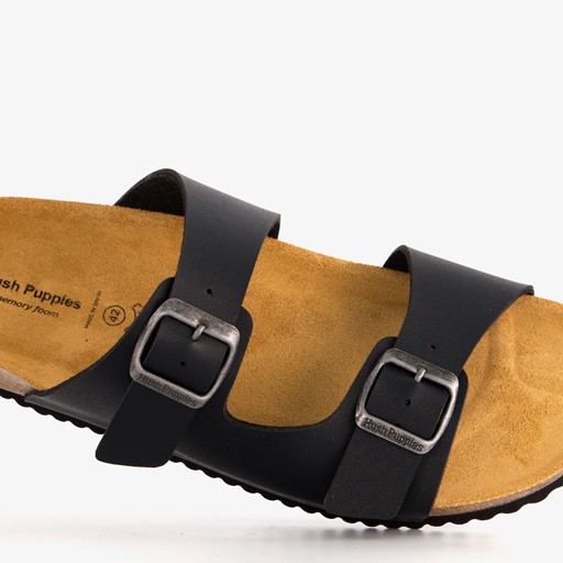 Heren bio slippers zwart
