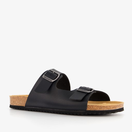 Heren bio slippers zwart