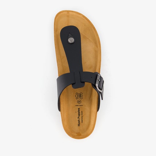 Heren bio teenslippers zwart