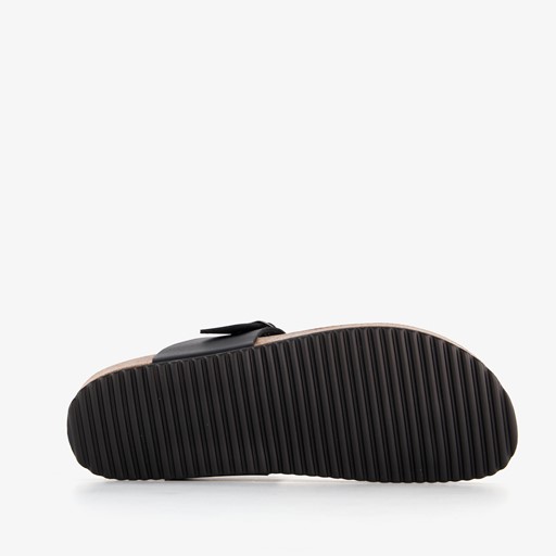 Heren bio teenslippers zwart