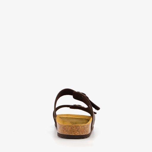 Heren bio slippers bruin