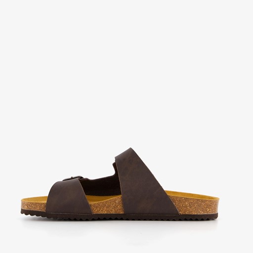 Heren bio slippers bruin