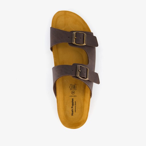 Heren bio slippers bruin