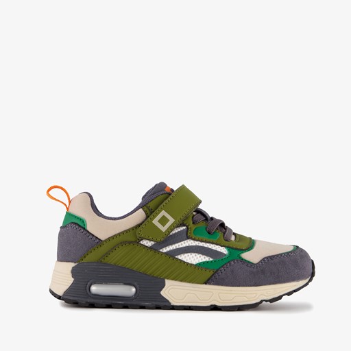 Jongens sneakers met airzool groen blauw