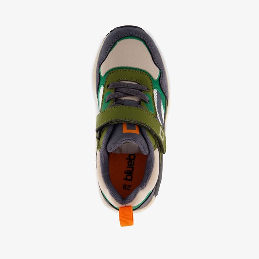 Jongens sneakers met airzool groen blauw