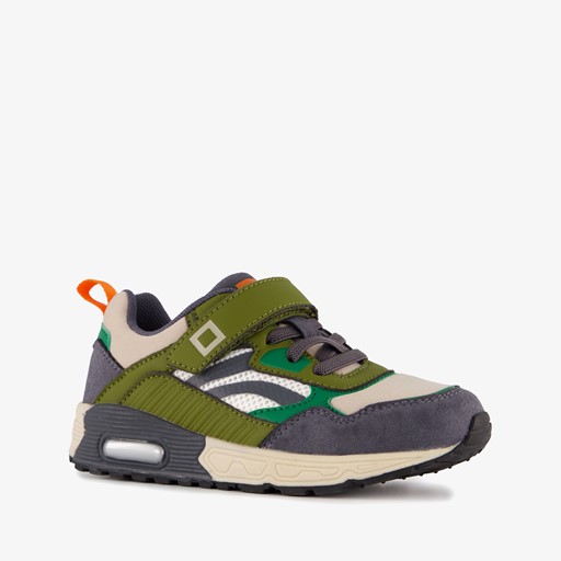 Jongens sneakers met airzool groen blauw
