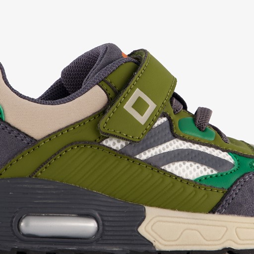Jongens sneakers met airzool groen blauw