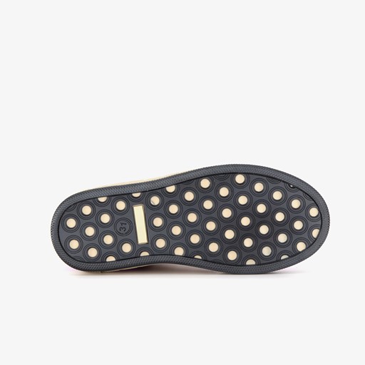 Hoge leren meisjes sneakers paars beige