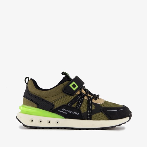 Jongens sneakers groen zwart