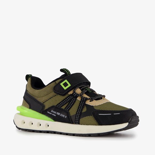Jongens sneakers groen zwart