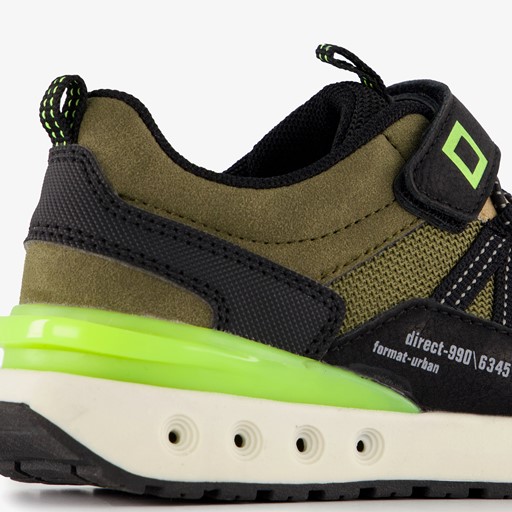 Jongens sneakers groen zwart