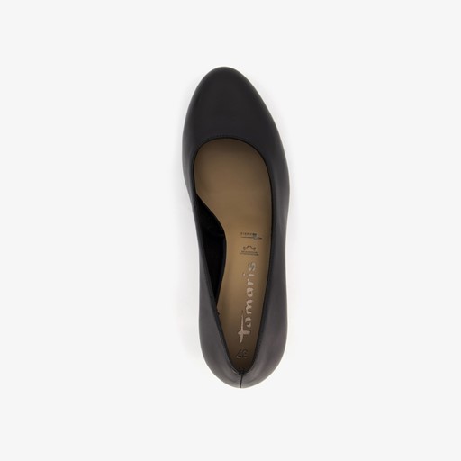 Leren dames pumps zwart