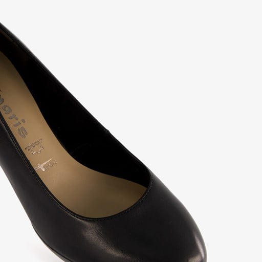 Leren dames pumps zwart