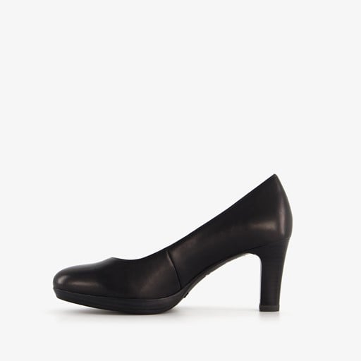 Leren dames pumps zwart