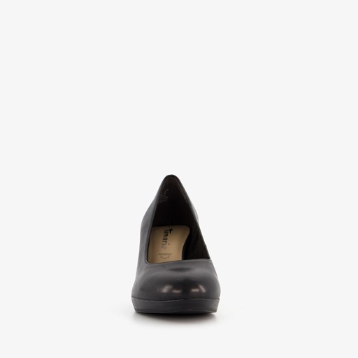 Leren dames pumps zwart