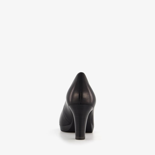 Leren dames pumps zwart
