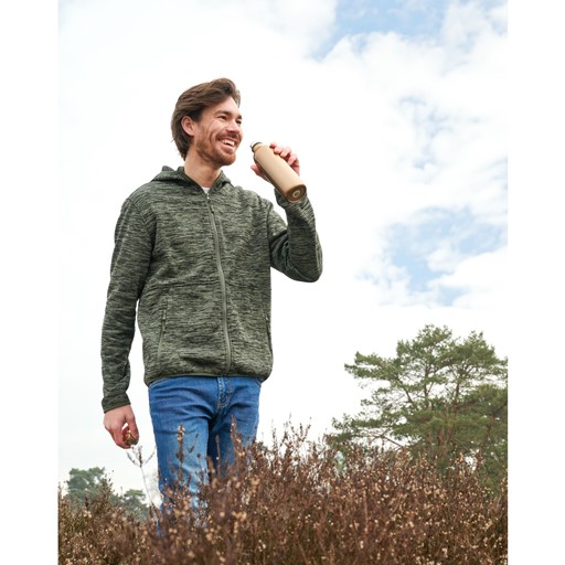 Heren outdoor fleece vest groen