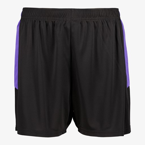 Dames voetbalshort zwart paars