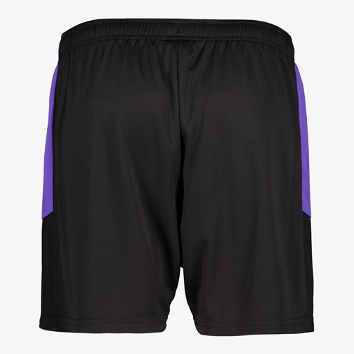 Dames voetbalshort zwart paars