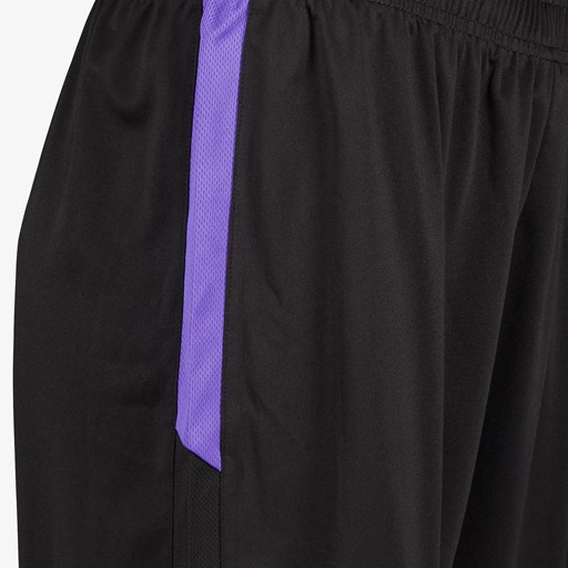 Dames voetbalshort zwart paars
