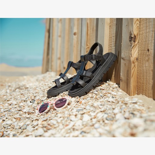 Meisjes vissers sandalen zwart
