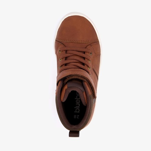 Hoge jongens sneakers bruin
