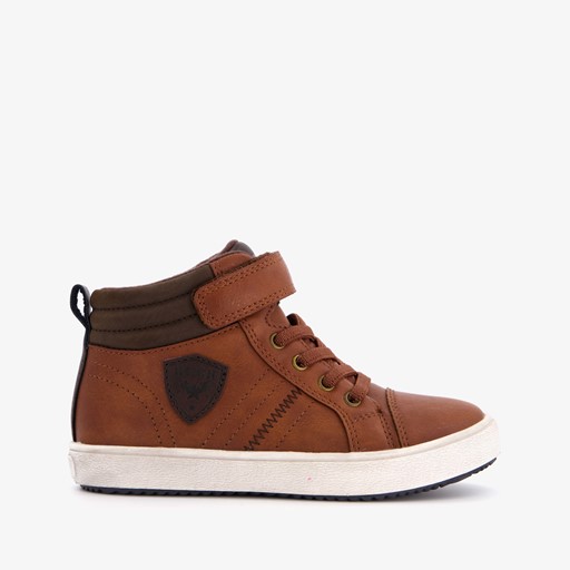 Hoge jongens sneakers bruin