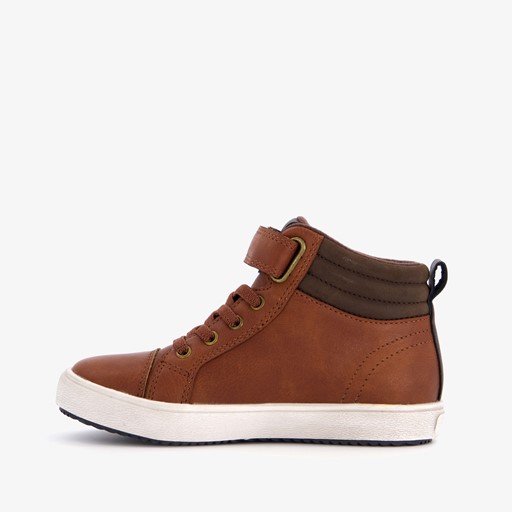 Hoge jongens sneakers bruin